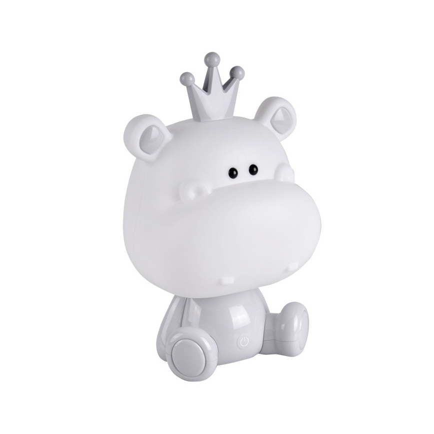 LED dimmbare Nachtlampe für Kinder  LED/2,5W/230V graues Nilpferd
