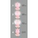 LED dimmbare Nachtlampe für Kinder  LED/2,5W/230V rosa Nilpferd