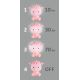 LED dimmbare Nachtlampe für Kinder  LED/2,5W/230V rosa Schaf