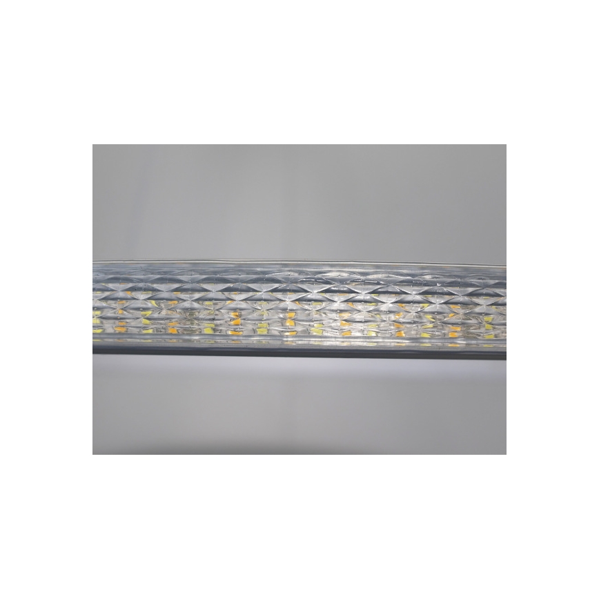 Dimmbare LED-Pendelleuchte mit Drahtseilaufhängung, 32 W, 230 V, 3000–6500 K, Ø 60 cm + Fernbedienung