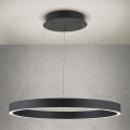 LED-dimmbare Pendelleuchte an Seil KOLK LED/60W/230V 2700/3000/4000K Ø 60 cm schwarz