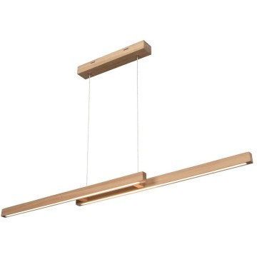 LED-dimmbare Pendelleuchte an Seil SMAL 2xLED/22,5W/230V 2700/4000/6500K Eiche