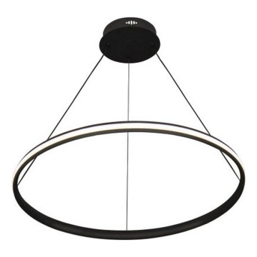LED-dimmbare Pendelleuchte an Stahlseil, LED/55W/230V, 3000–6500K, Ø 60 cm + Fernbedienung