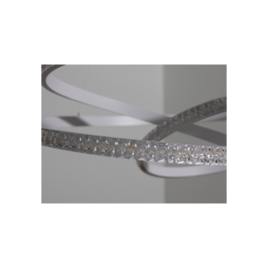 Dimmbare LED-Pendelleuchte an Drahtseil LED/90W/230V 3000-6500K Ø 47 cm + Fernbedienung