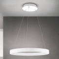 LED dimmbare Pendelleuchte mit Seilaufhängung KOLK LED/60W/230V 2700/3000/4000K Ø 60 cm weiß