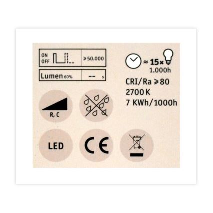 LED dimmbare Reflektor- Glühlbirne GU5,3/6,5W/12V 2700K - Paulmann 28758