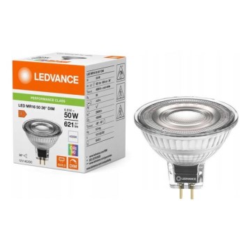 LED dimmbare Reflektorlampe MR16 GU5,3/6,8W/12V 4000K 36° CRI 90 - Ledvance
