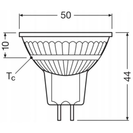LED dimmbare Reflektorlampe MR16 GU5,3/6,8W/12V 4000K 36° CRI 90 - Ledvance