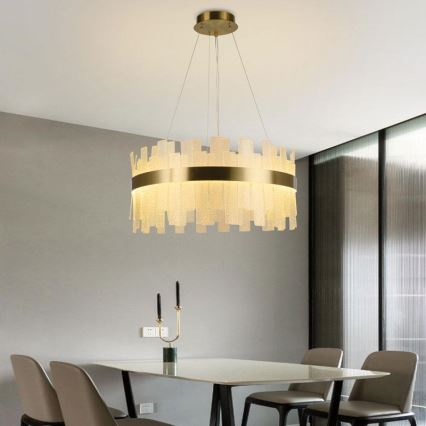 LED dimmbarer Kristall-Kronleuchter an Kabel LED/40W/230V 3000-6500K + Fernbedienung