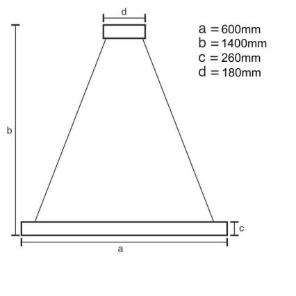 LED dimmbarer Kristall-Kronleuchter an Kabel LED/40W/230V 3000-6500K + Fernbedienung