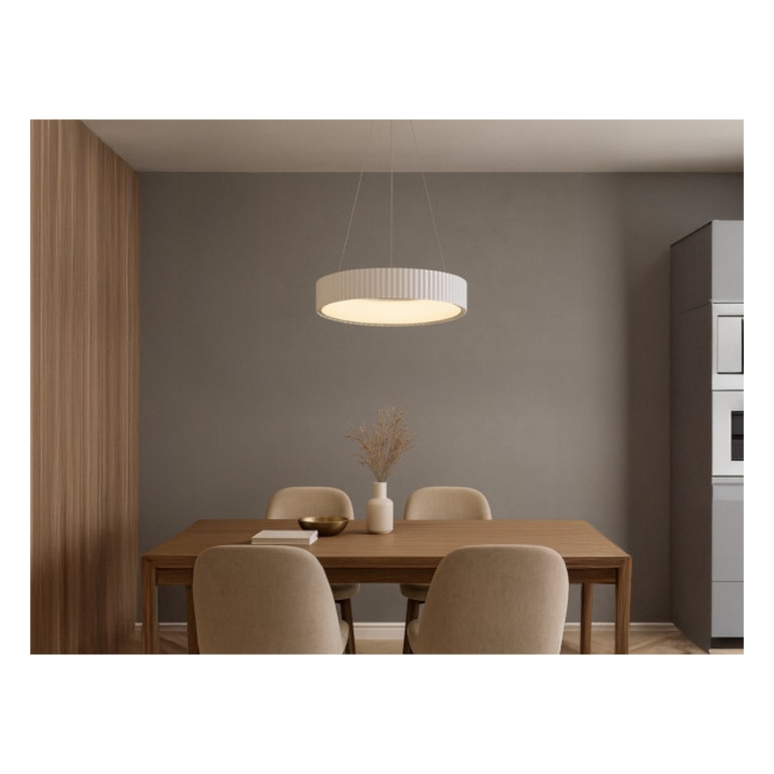 LED-dimmbare Hängeleuchte an Seil LED/75W/230V 3000-6500K Ø 49 cm + Fernbedienung