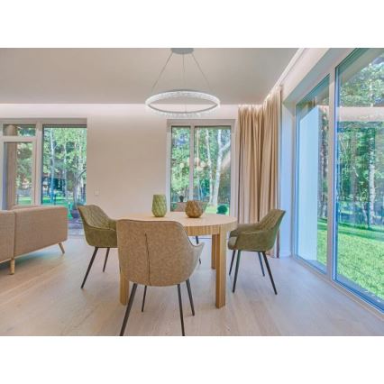 LED-dimmbare Pendelleuchte ALIANZ mit Kabelaufhängung LED/45W/230V 3000-6000K Ø 60 cm + Fernbedienung