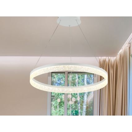 LED-dimmbare Pendelleuchte ALIANZ mit Kabelaufhängung LED/45W/230V 3000-6000K Ø 60 cm + Fernbedienung