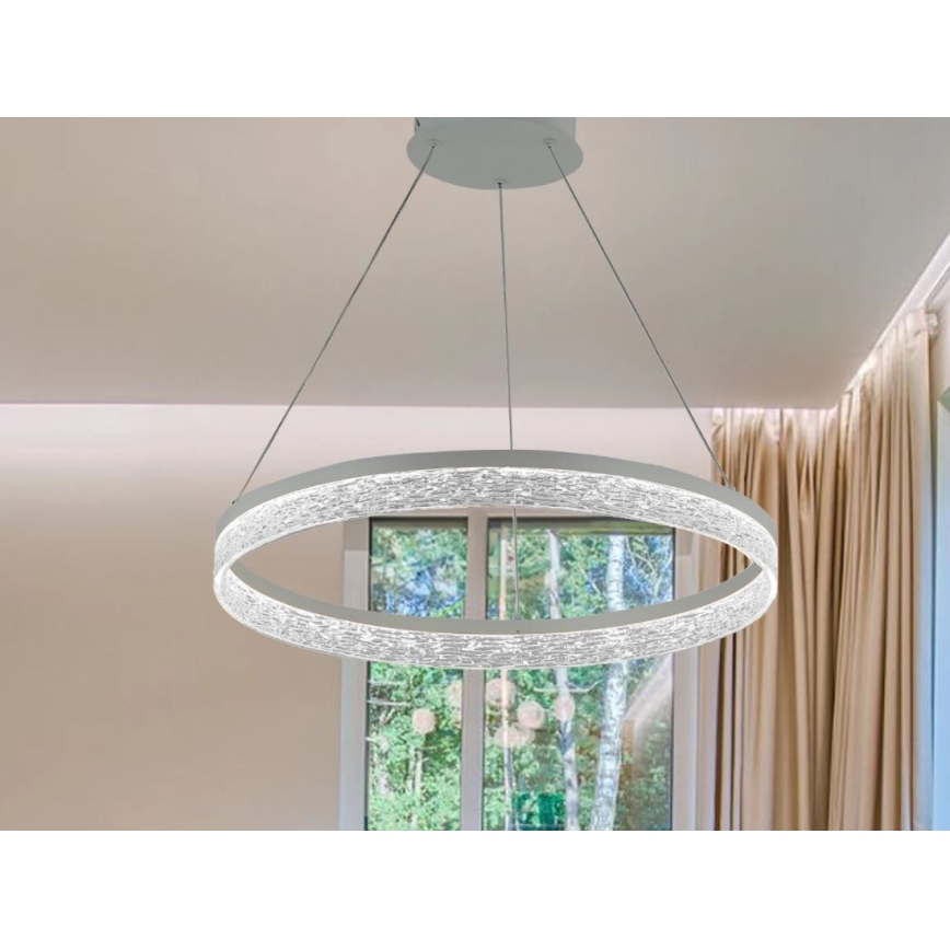 LED-dimmbare Pendelleuchte ALIANZ mit Kabelaufhängung LED/45W/230V 3000-6000K Ø 60 cm + Fernbedienung