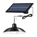 LED-dimmbare Solar-Pendelleuchte an Kabel mit Sensor LED/1,8W/3,7V IP44 6500K 1600 mAh + Fernbedienung