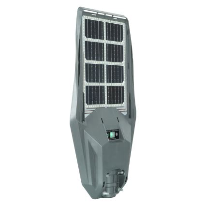 LED Dimmbare Solar-Straßenleuchte mit Bewegungs- und Dämmerungssensor KERS LED/300W/3,2V 6500K 8000 mAh IP65 grau + Fernbedienung