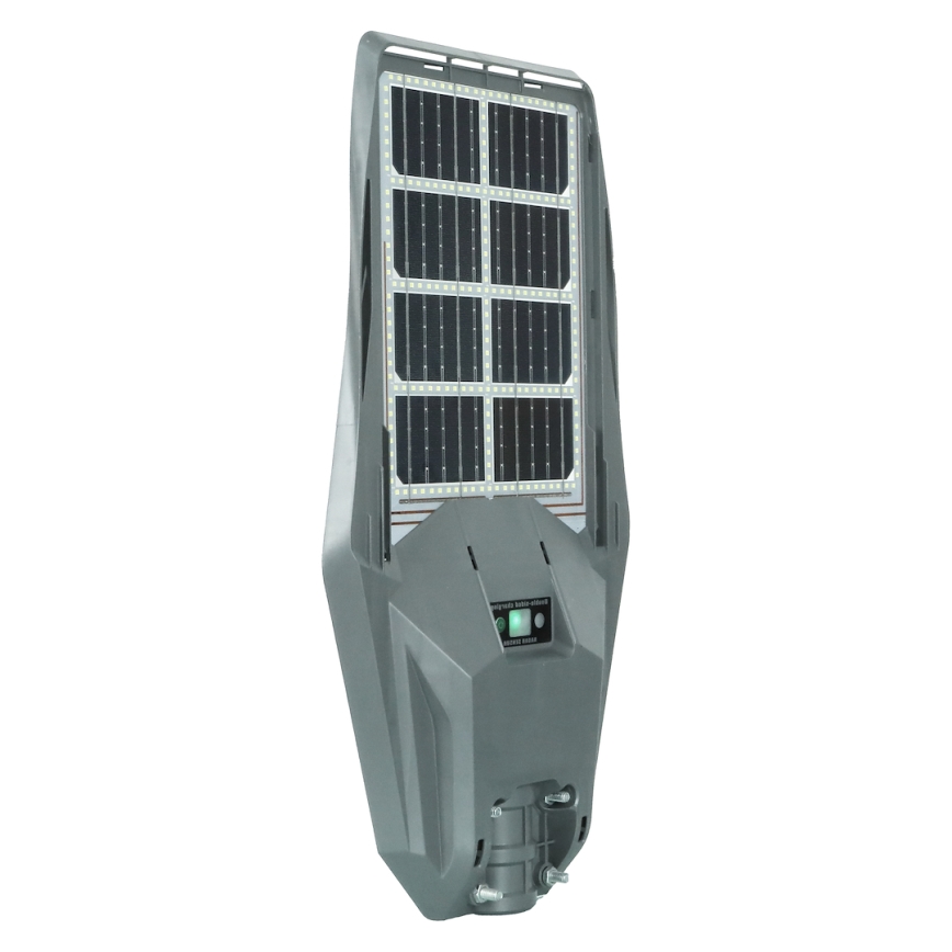 LED Dimmbare Solar-Straßenleuchte mit Bewegungs- und Dämmerungssensor KERS LED/300W/3,2V 6500K 8000 mAh IP65 grau + Fernbedienung