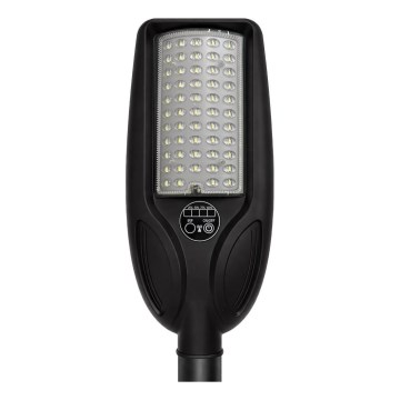LED-dimmbare Solar-Straßenleuchte mit Sensor VENICE LED/50W/3,2V 4000 mAh IP65 schwarz + Fernbedienung