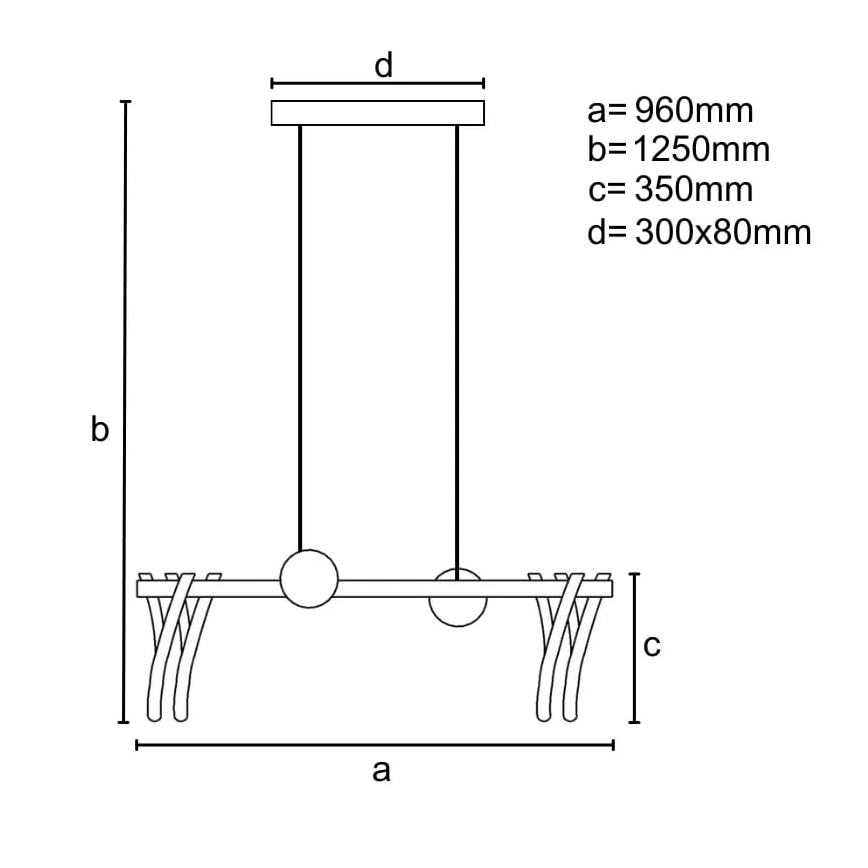LED dimmbare Stangenleuchte LED/105W/230V 3000-6500K + Fernbedienung