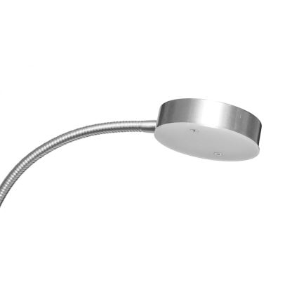 LED-dimmbare Stehleuchte NORA LED/25W/230V 2200/3000/4000K + LED/5W 3000K mattchrom + Fernbedienung