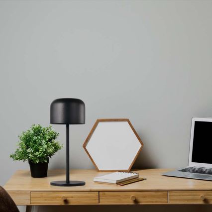LED dimmbare, wiederaufladbare Touch-Tischlampe LED/1,5W/5V 2700-5700K IP54 2200 mAh schwarz