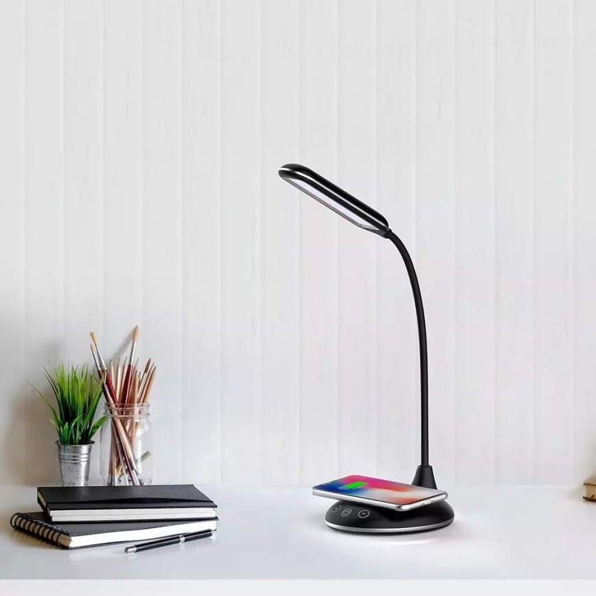 LED Dimmbare Tischlampe LED/5W/230V mit drahtloser Speisung