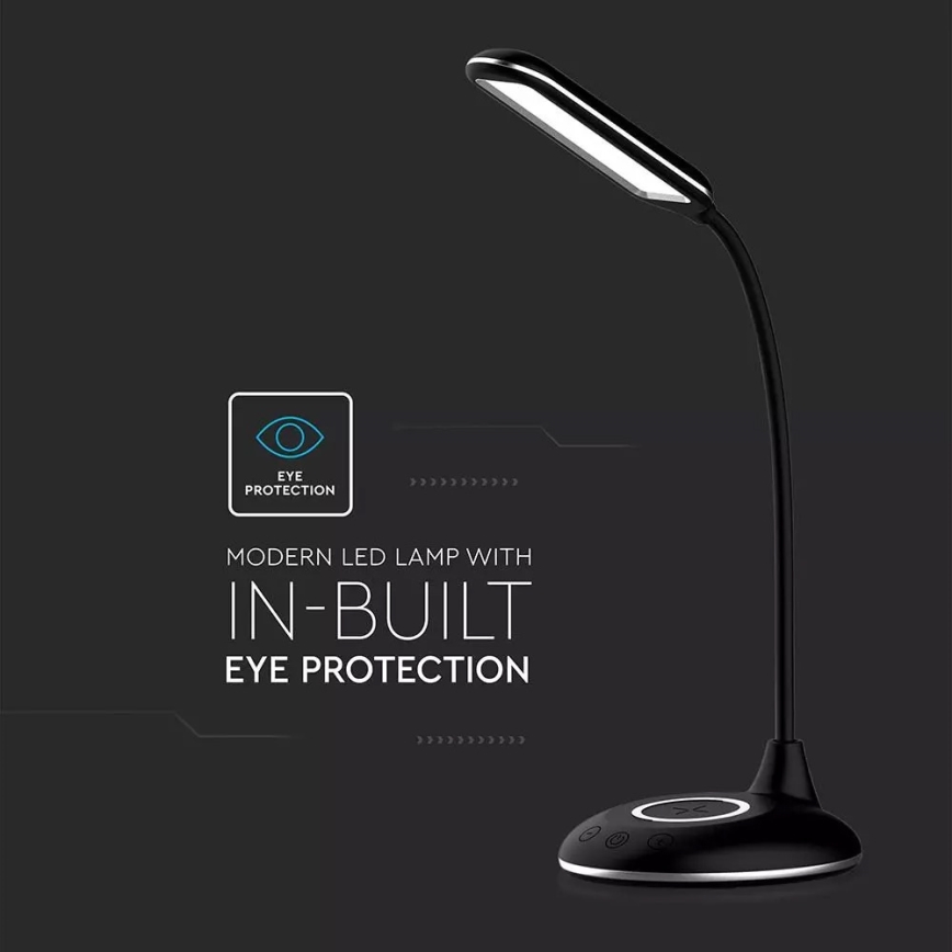 LED Dimmbare Tischlampe LED/5W/230V mit drahtloser Speisung
