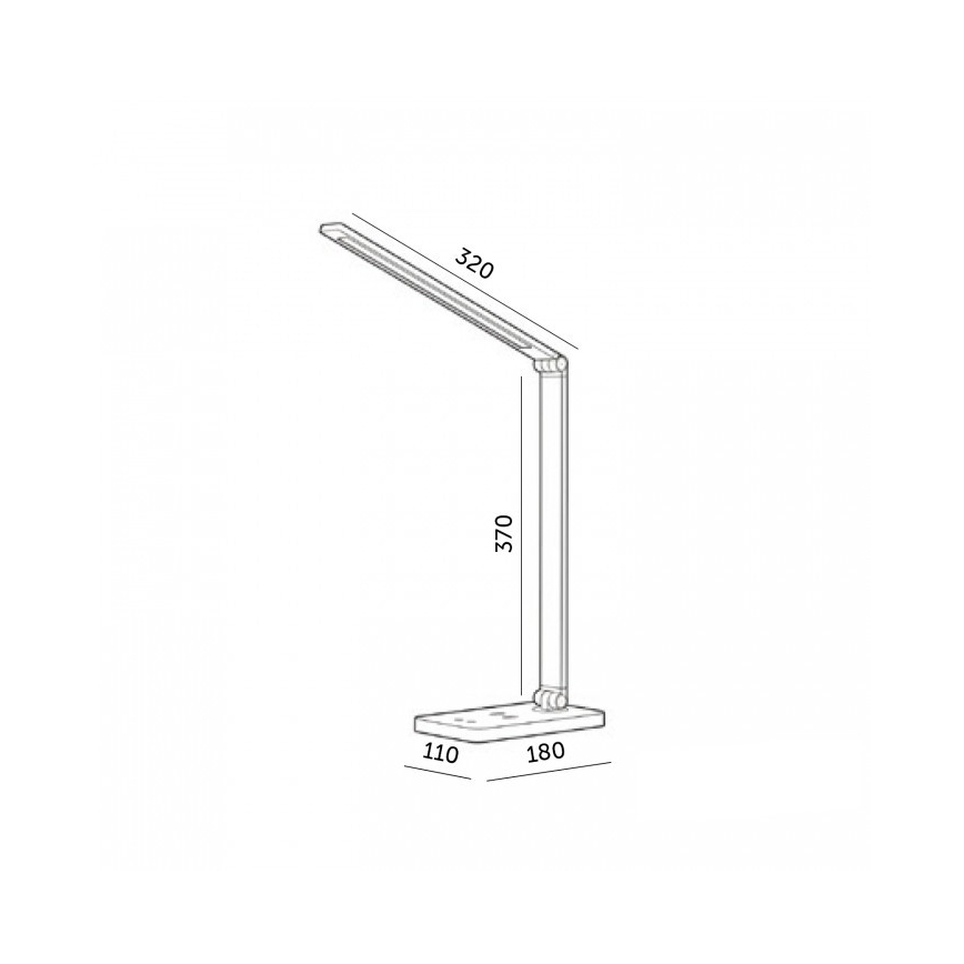 LED-dimmbare Tischlampe mit kabelloser Ladefunktion NOBLITE Q LED/7W/230V 3000/4000/6500K weiß