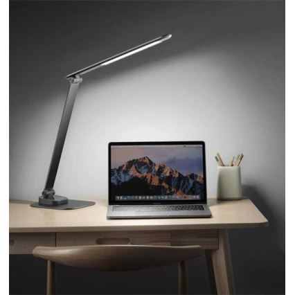 LED dimmbare Tischlampe mit USB LED/7,5W/230V 3000K/4000K/5500K Anthrazit