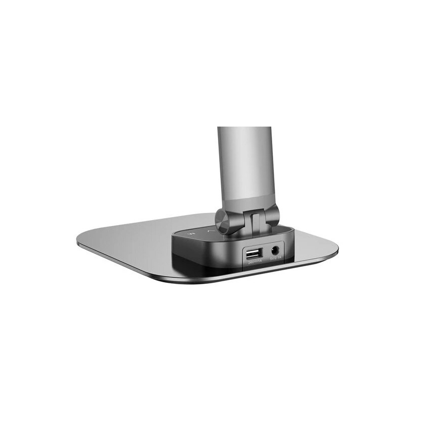 LED dimmbare Tischlampe mit USB LED/7,5W/230V 3000K/4000K/5500K Anthrazit