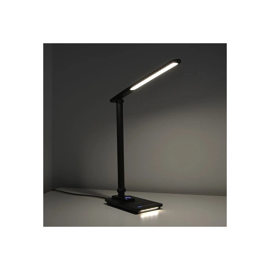 LED dimmbare Tischlampe mit USB LED/9W/230V 3000K/4000K/5500K schwarz