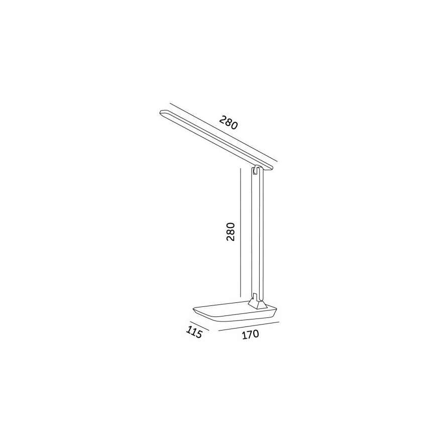 LED-dimmbare Tischlampe NOBLITE N LED/7W/230V 3000/4000/6500K rosa