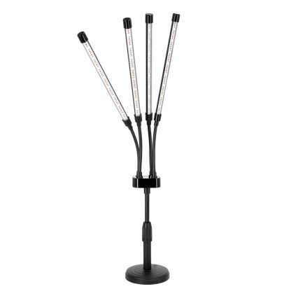 LED-dimmbare flexible Tischlampe zur Pflanzenaufzucht VITARO 4xLED/10W/230V schwarz