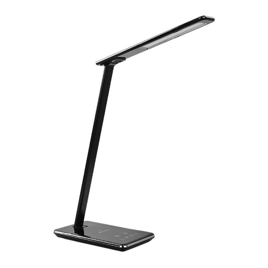 LED Dimmbare Touch-Tischleuchte mit kabelloser Aufladung JOY LED/6W/230V + USB schwarz