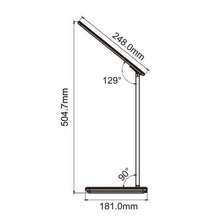 LED Dimmbare Touch-Tischleuchte mit kabelloser Aufladung JOY LED/6W/230V + USB schwarz