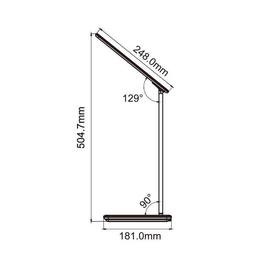 LED Dimmbare Touch-Tischleuchte mit kabelloser Aufladung JOY LED/6W/230V + USB schwarz