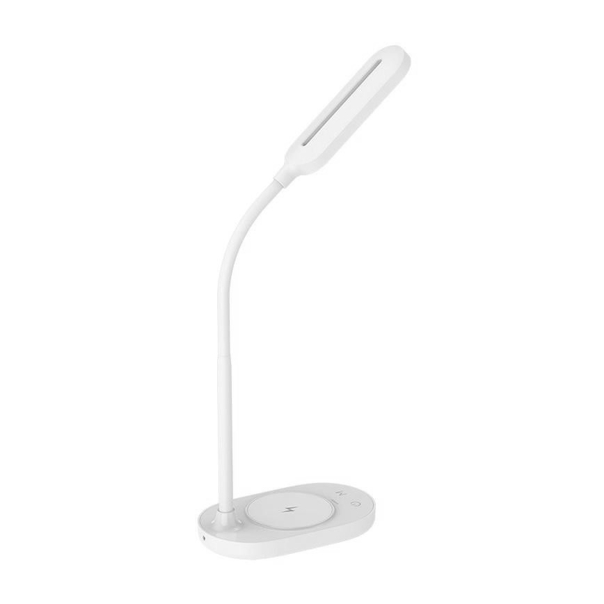 LED dimmbare Touch-Tischleuchte mit kabelloser Aufladung OCTAVIA LED/7W/230V weiß