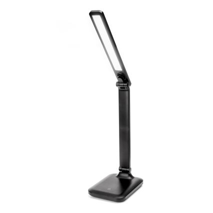LED-dimmbare Touch-Tischlampe mit USB-Anschluss REMUS LED/5W/230V schwarz