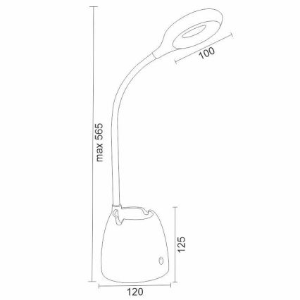 LED Dimmbare Touch-Tischleuchte ALEXA LED/5W/230V