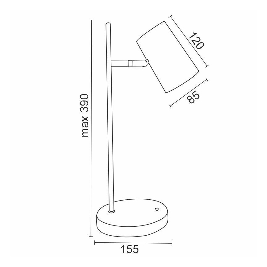 LED Dimmbare Touch-Tischleuchte ALICE LED/5W/230V weiß