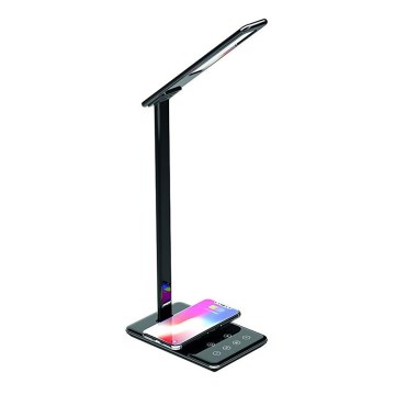 LED Dimmbare Touch-Tischleuchte mit kabelloser Aufladung JOY LED/6W/230V + USB schwarz