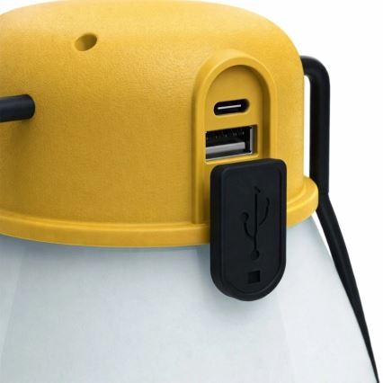Dimmbare, tragbare, wiederaufladbare LED-Lampe mit Powerbank-Funktion LUMINA MINIO LED/5V 1800 mAh IP44, gelb