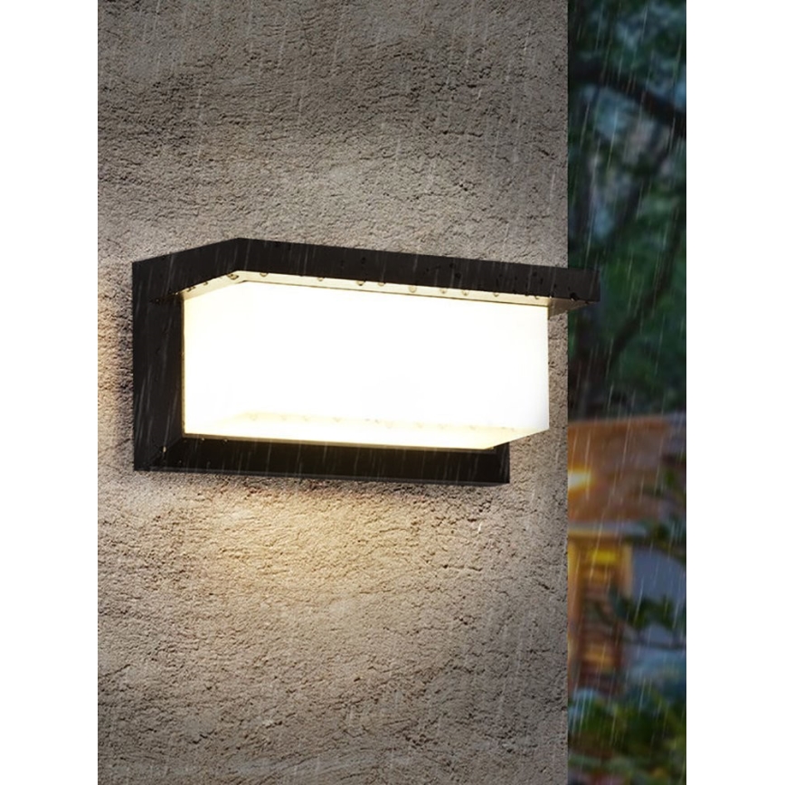 LED-dimmbare Außenwandleuchte NEELY 1xE27/6W/230V 2700-6500K IP54 schwarz