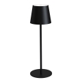 LED Dimmbare wiederaufladbare Außen-Tischlampe LED/4W/4000 mAh 3000/4000/5500K IP44 schwarz