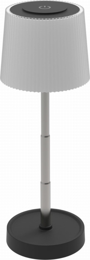 LED-dimmbare wiederaufladbare Außen-Tischleuchte LED/2W/5V IP44 1200 mAh grau