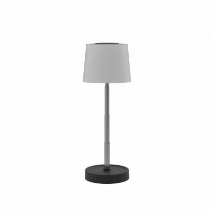LED-dimmbare wiederaufladbare Außen-Tischleuchte LED/2W/5V IP44 1200 mAh grau