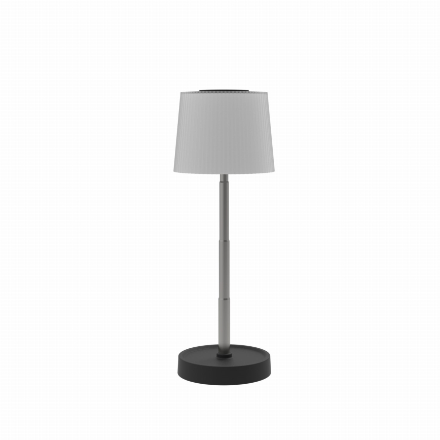 LED-dimmbare wiederaufladbare Außen-Tischleuchte LED/2W/5V IP44 1200 mAh grau