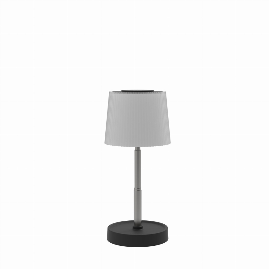 LED-dimmbare wiederaufladbare Außen-Tischleuchte LED/2W/5V IP44 1200 mAh grau