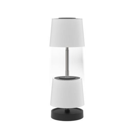LED-dimmbare wiederaufladbare Außen-Tischleuchte LED/2W/5V IP44 1200 mAh grau