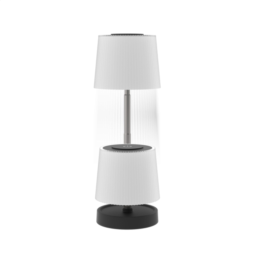 LED-dimmbare wiederaufladbare Außen-Tischleuchte LED/2W/5V IP44 1200 mAh grau